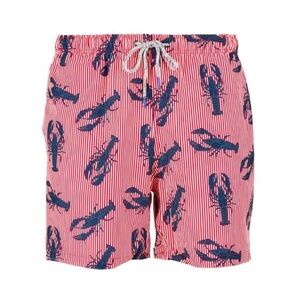 RAINFOREST Lobster Print Swim Trunks